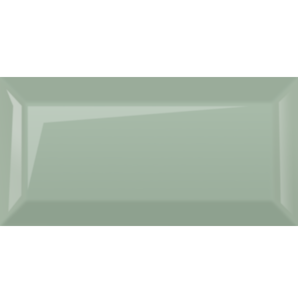 Плитка настенная Metrotiles Салатовый грань 10х20   СК000033236
