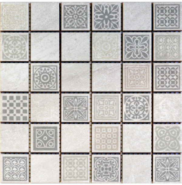 Мозаика декоративная Атриум серый 20х20 (21шт) СК000020725
