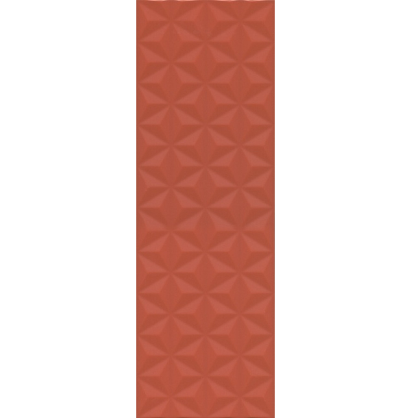 12120R плитка настенная Диагональ красный структура обрезной 25x75 (0,938м2/50,652м2/54уп) СК000030124