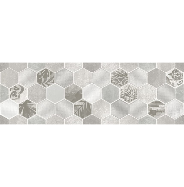 Декор Гексацемент светло-серый (1664-0197) СК000032993