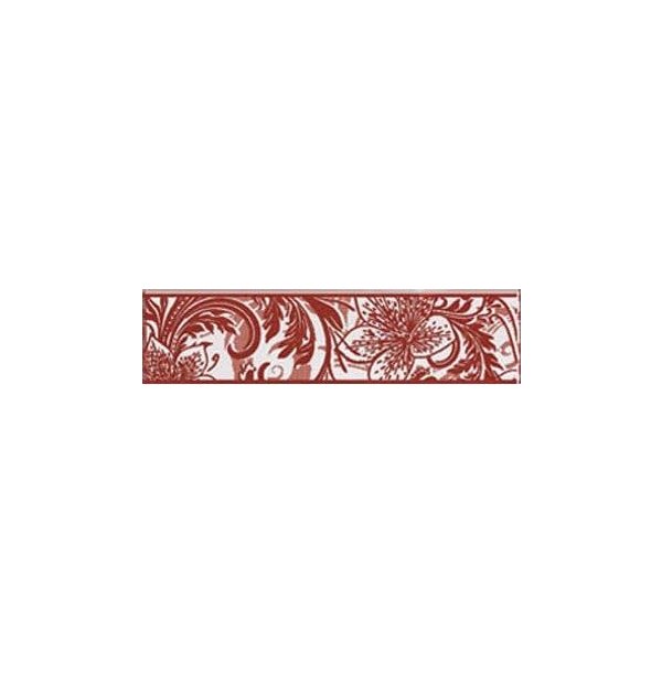 Бордюр Азур алый на белом (1501-0052) СК000004413