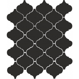 65001 плитка настенная Арабески глянцевый черный 26x30 (0,59м2/28,32м2/48уп)