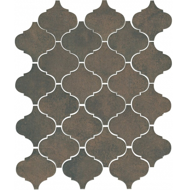 65004 плитка настенная Арабески котто коричневый 26x30 (0,59м2/28,32/48уп) СК000029957