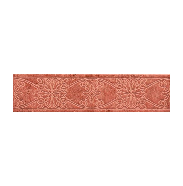 Декор Фашиа Джильо Тоскана красный 30х7,2 СК000000916