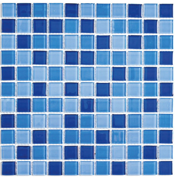 Мозаика Blue wave-1   4*25*25 - 30*30  СК000028638