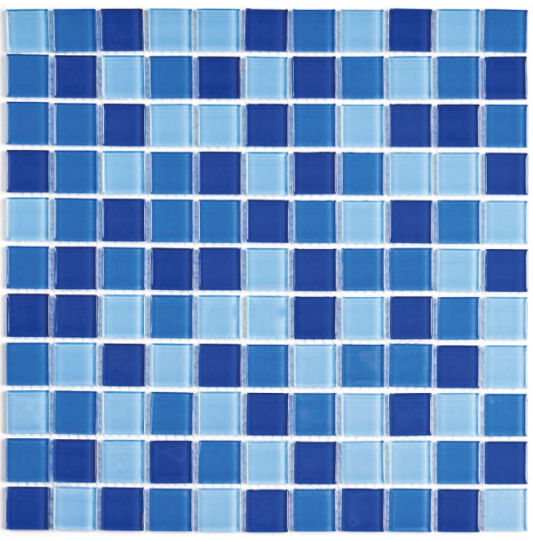 Мозаика Blue wave-2   4*25*25 - 30*30  СК000028639