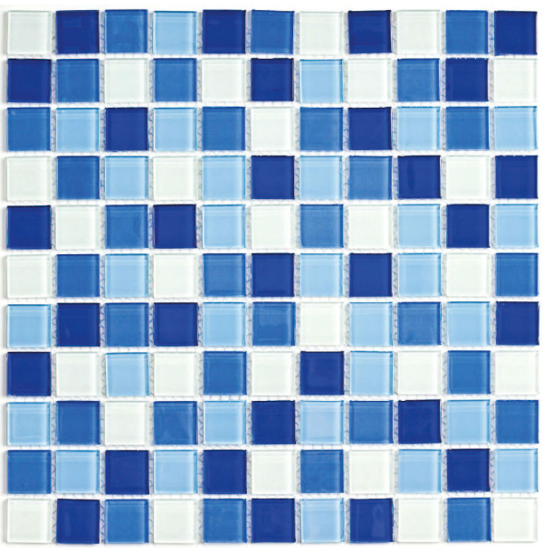 Мозаика Blue wave-3  4*25*25 - 30*30  СК000028640