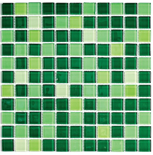 Мозаика Jump Green №1 (dark) 30х30  СК000028596