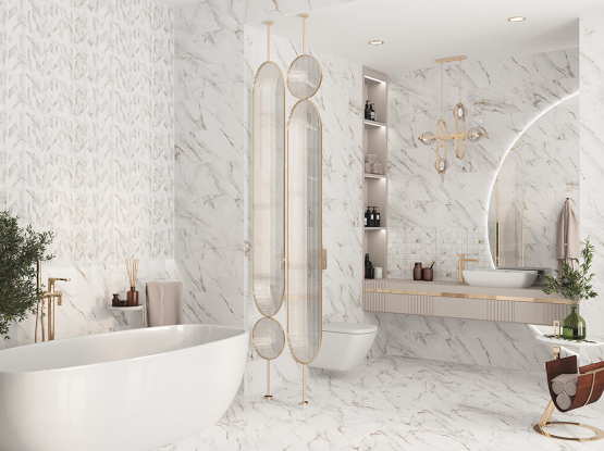 Керамическая плитка Калакатта Серая / Calacatta Grey (Eletto Ceramic)