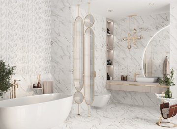 Керамическая плитка Калакатта Серая / Calacatta Grey