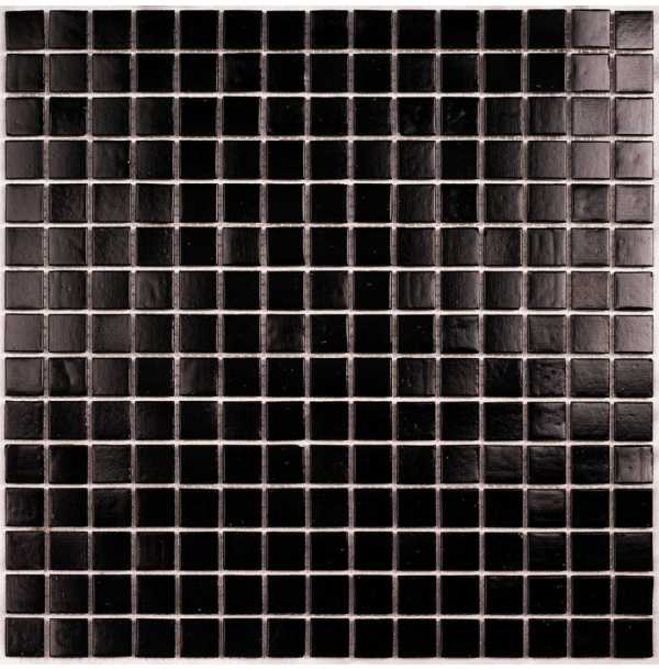 Мозаика Simple Black (на бумаге) стекло 4*20*20 32.7х32.7 СК000028603