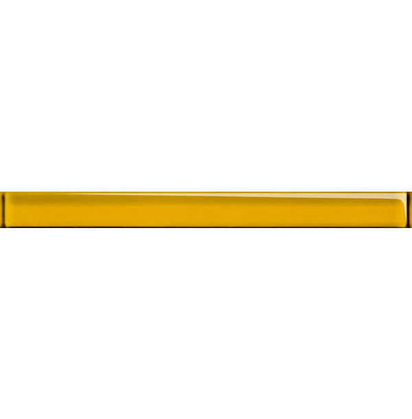 Бордюр стеклянный Universal Glass желтый (UG1H061) СК000018894