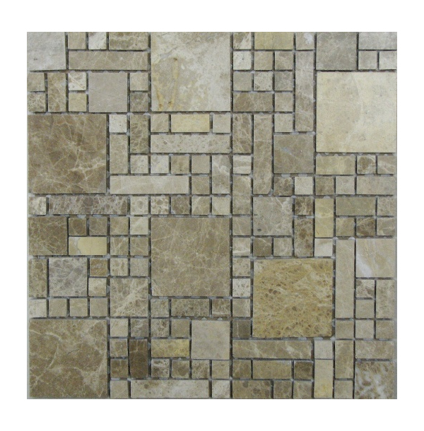 Мозаика из нат. камня Tetris (высота 7мм) СК000028797