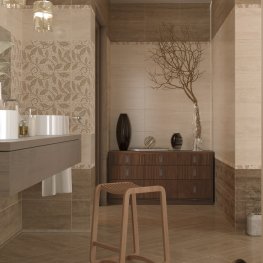 Travertine mosaic
