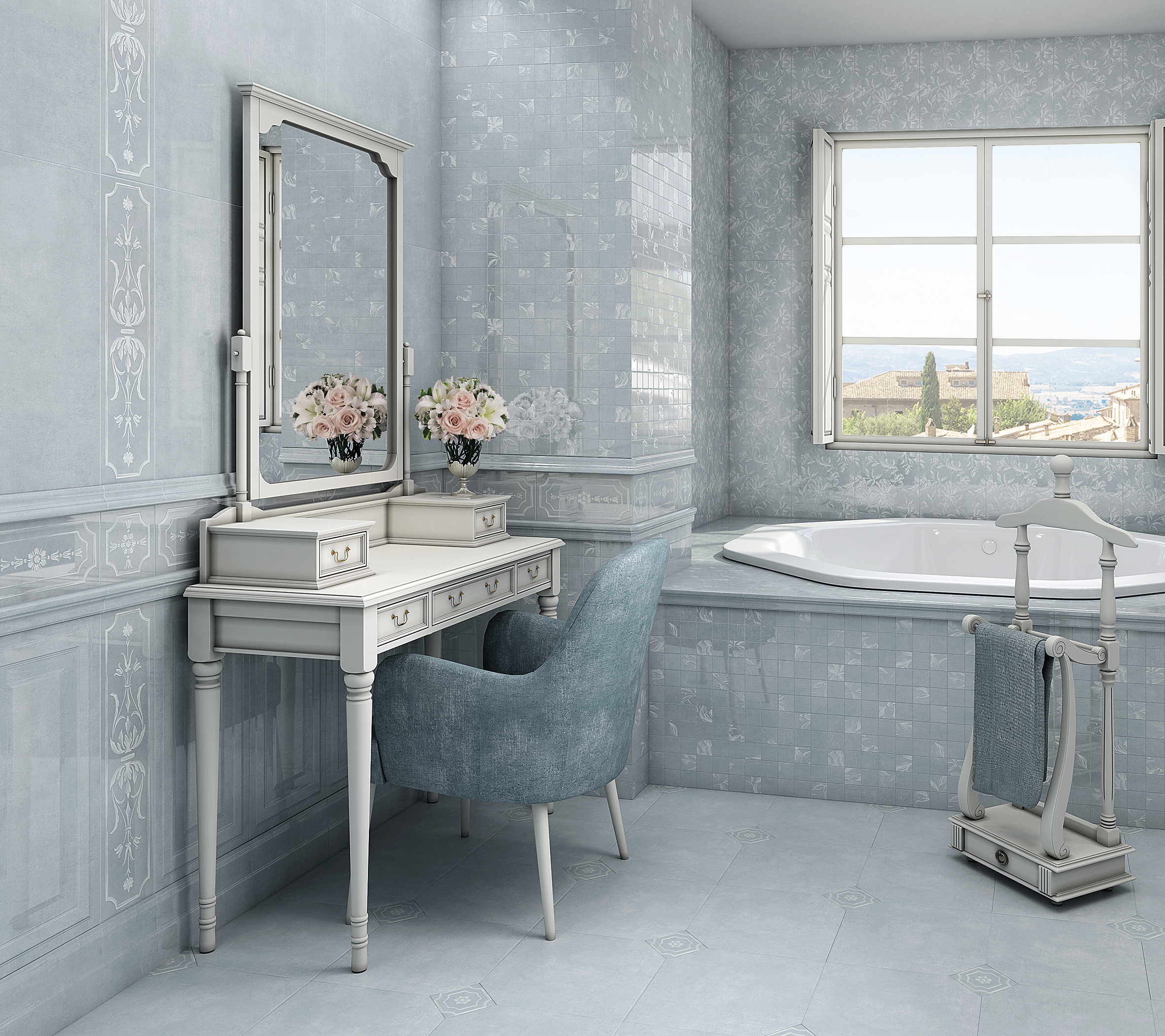 Керамическая плитка Каподимонте голубой / Capodimonte blue от Kerama Marazzi  купить в интернет-магазине mkplitka.ru